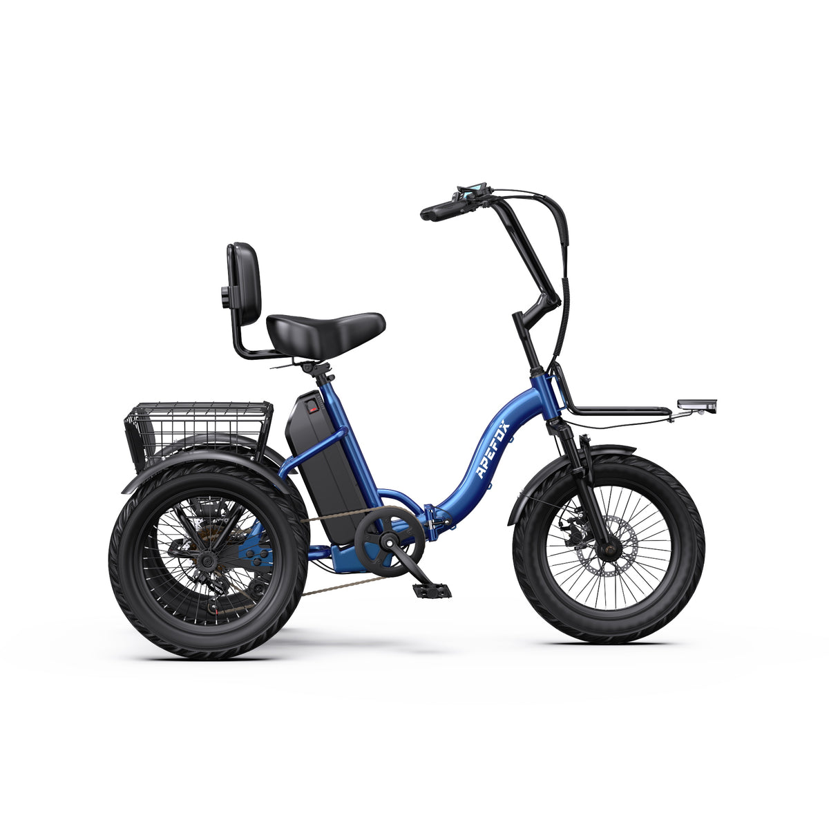 Elektryczny trójkołowiec APEFOX RH30 500W, bateria 48V 15Ah, zasięg do 75 km – 759€